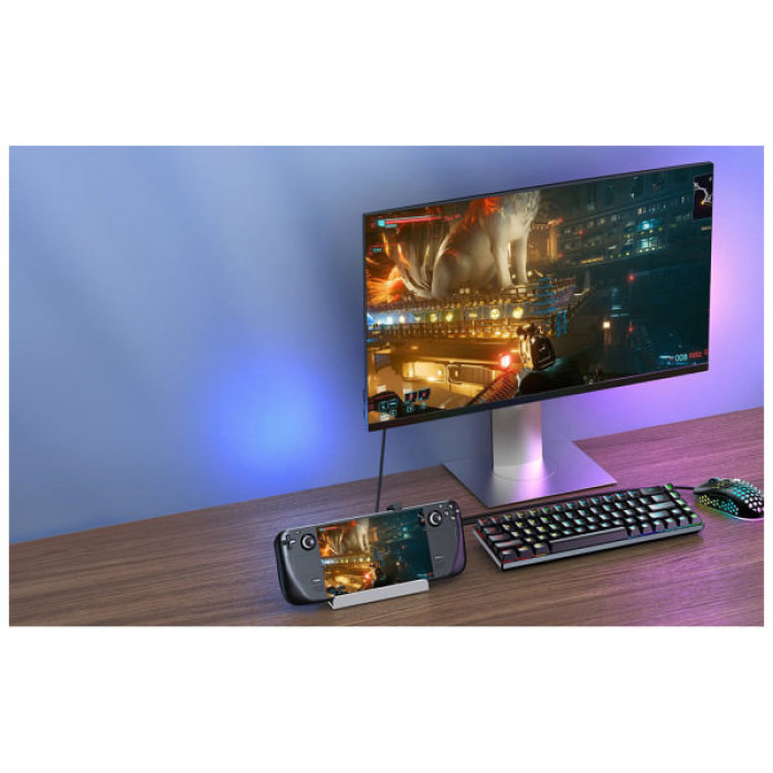 Концентратор Choetech USB3.1 Type-C to HDMI/USB 3.0x2/USB 2.0/USB-C PD 100W Hub 7-in-1 (HUB-M77-GY)