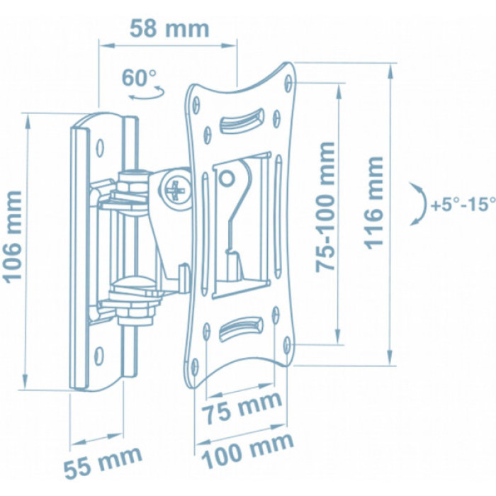 Кронштейн Walfix R-243B