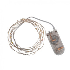 Гірлянда YES! Fun Нитка на мідному дроті 20 LED Жовта 2 м Статична На батарейках (975023)