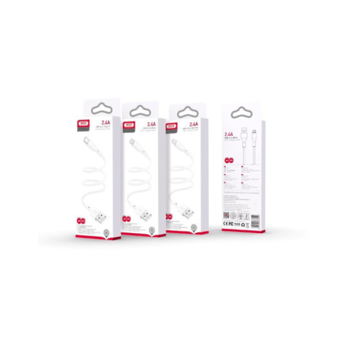 Дата кабель USB 2.0 AM to Micro 5P 1.0m 2.4A XO (CB-23UM)