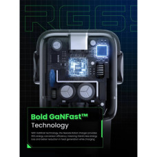 Зарядний пристрій Ugreen 1xUSB + 2xUSB-C 65W GaN CD361 gray (25685B)