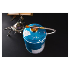 Пальник BRS Набір BRS-3000T титановий + балон різьбовий бутановий Quest, 450гр (BRS-3000TQ-G450)