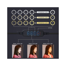 Набір блогера Puluz Ring USB LED lamp 10.2"+ table mount 140cm (PKT3039)