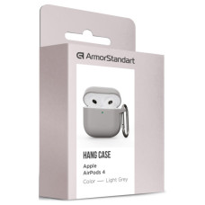 Чохол для навушників Armorstandart Hang Case для Apple AirPods 4 Light Grey (ARM81284)