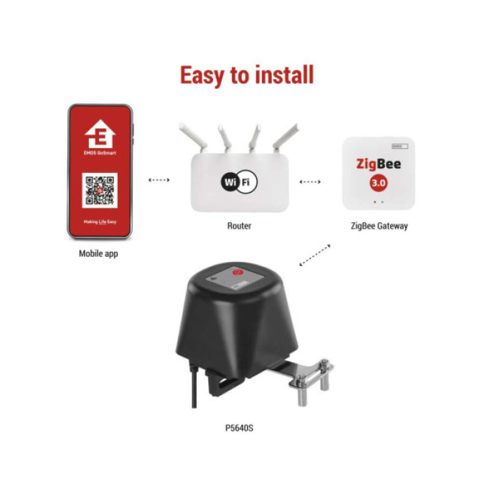 Кульовий кран EMOS P5640S ZigBee (P5640S)