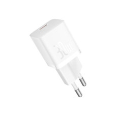 Зарядний пристрій Baseus GaN5 Fast Charger USB-C 30W + Cable 1.0m Type-C 100W white (P10110902213-00)