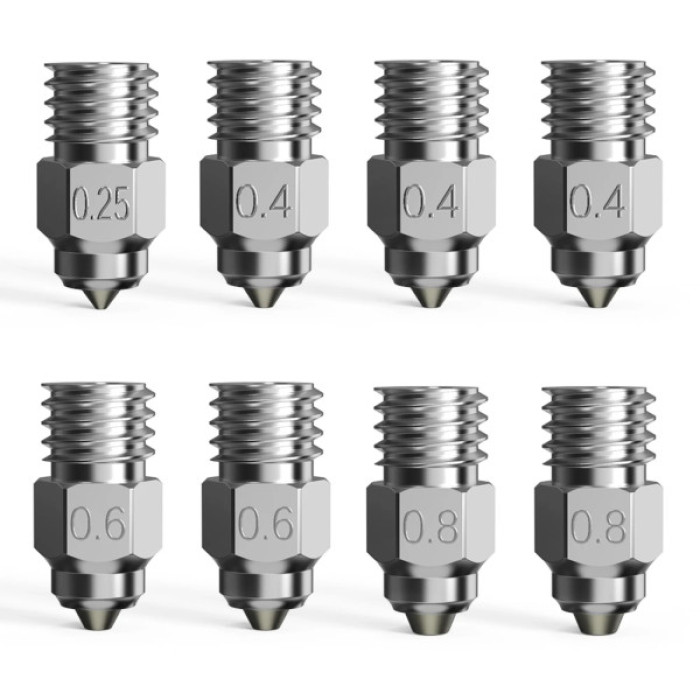 Хотенд (Сопло) Creality Nozzle Kit 8pcs Bi-metallic High-end (4008030057)
