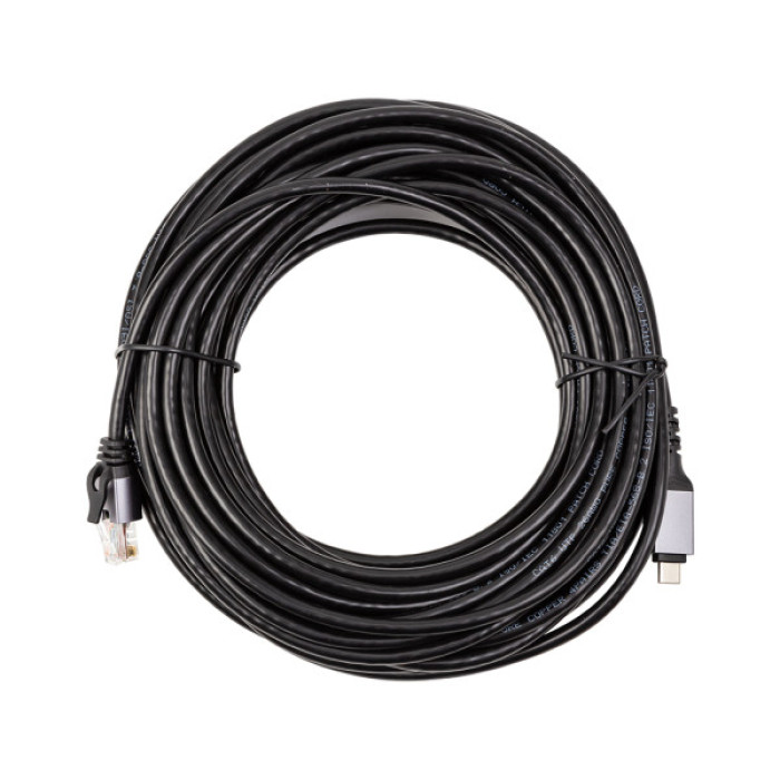 Дата кабель USB-C to RJ45 Ethernet 15.0m PowerPlant (CA914968)
