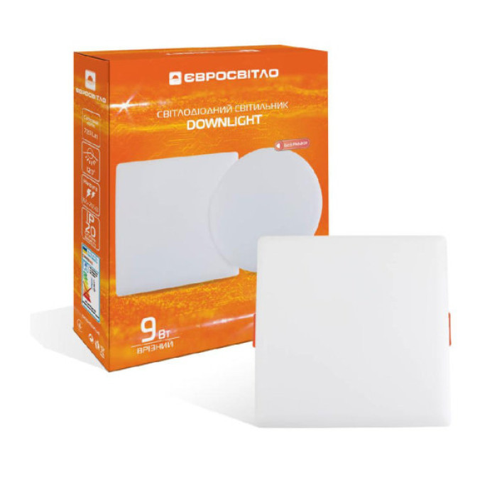 Світильник точковий Євросвітло LED-S-100-9 4200К без рамки