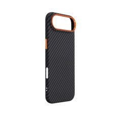 Чохол до мобільного телефона Armorstandart LikeCarbon2 SE MagCase Apple iPhone 17 Air Black Orange (ARM89155)