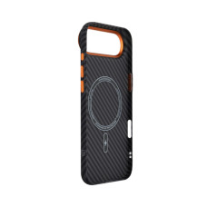 Чохол до мобільного телефона Armorstandart LikeCarbon2 SE MagCase Apple iPhone 17 Air Black Orange (ARM89155)