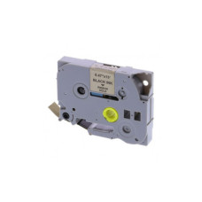 Стрічка для принтера етикеток UKRMARK RL-B-T831P-BK/GO, аналог TZE831. 12 мм х 8 м (900257)