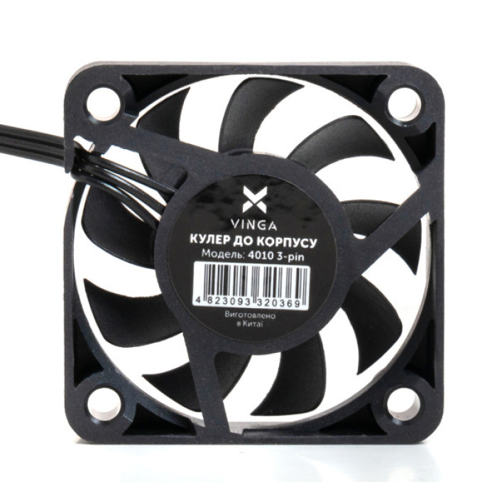 Кулер до корпусу Vinga 4010 3-pin ОЕМ