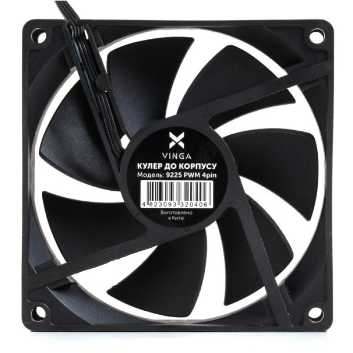 Кулер до корпусу Vinga 9225 PWM 4pin