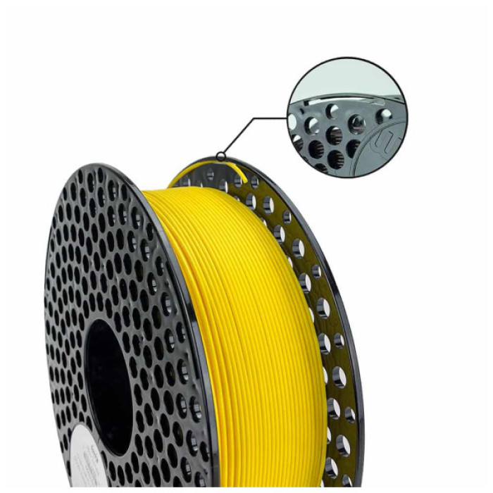 Пластик для 3D-принтера AzureFilm ABS-Plus 1,75mm 1kg YELLOW (FAP171-1021)