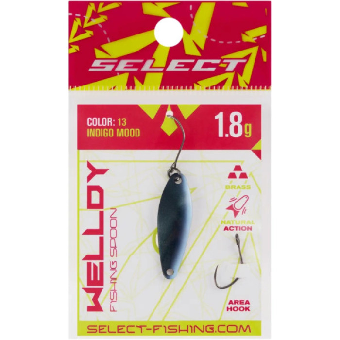 Блешня Select Welldy 1.8g 31mm 13 Indigo Mood (1870.80.90)