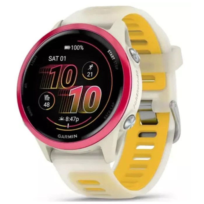 Смарт-годинник Garmin Forerunner 570 - 42MM, Bone/Raspberry/Mango, GPS смарт-годин (010-02970-02)