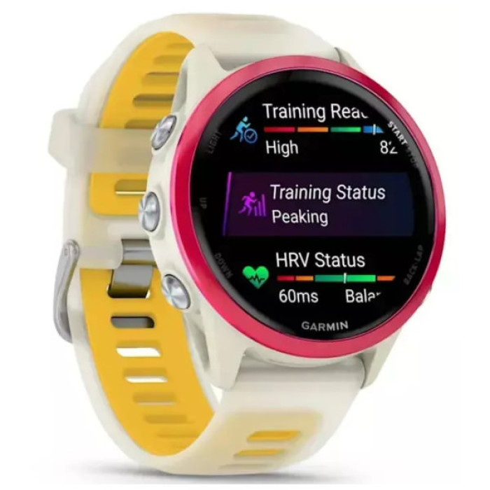Смарт-годинник Garmin Forerunner 570 - 42MM, Bone/Raspberry/Mango, GPS смарт-годин (010-02970-02)