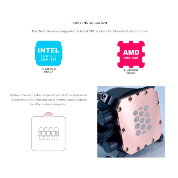 Система рідинного охолодження Lian Li GA II Lite 240P, Black (G89.GA2L24PB.00)