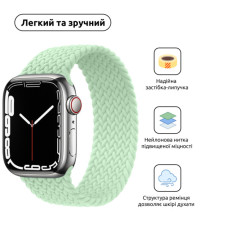 Ремінець до смарт-годинника Armorstandart Braided Solo Loop для Apple Watch 49/46/45/44/42 (Series 1-3) Mint Size 6 (148 mm) (ARM64913)