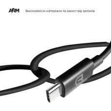 Дата кабель USB 2.0 AM to USB-C 1.2m AMD718BL black Armorstandart (ARM64372)
