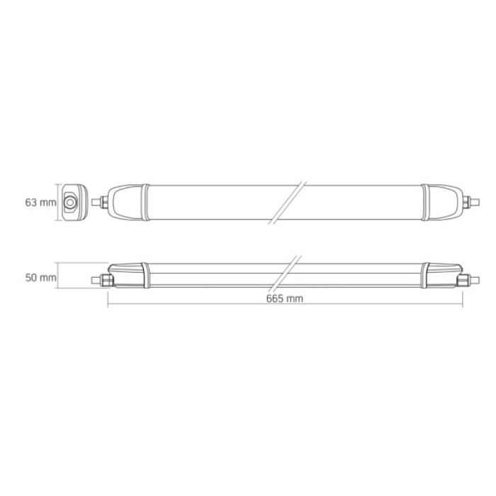 Світильник Videx BNWL04 20W 0.6М 5000K 220V (VL-BNWL04-20065)