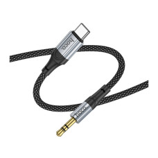 Кабель мультимедійний USB-C to 3.5mm M 1.0m Black HOCO (6942007608824)