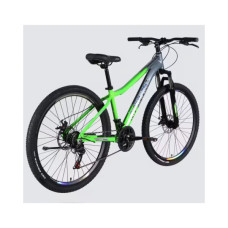 Велосипед Space 27.5" LYRA DD FR рама-15" AL 2026 сріблясто-зелений (OPS-SP-27.5-096)