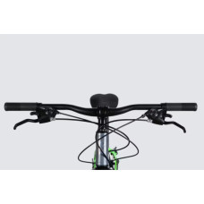 Велосипед Space 27.5" LYRA DD FR рама-15" AL 2026 сріблясто-зелений (OPS-SP-27.5-096)