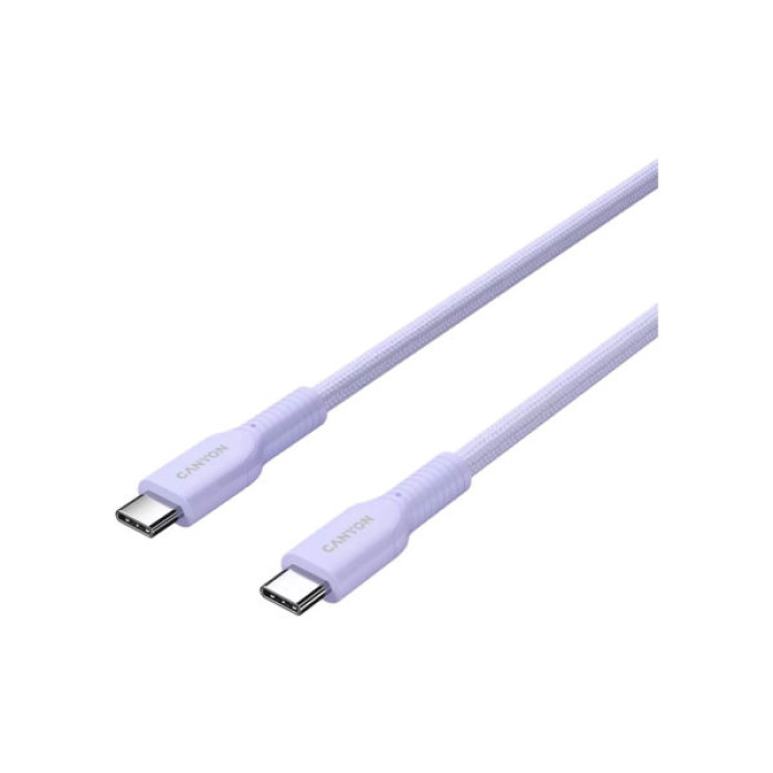 Дата кабель USB-C to USB-C 1.0m OnWire 60CL C-C 60W COLOR Braided 1m Purple Canyon (CND-CCAP60AB10PU)