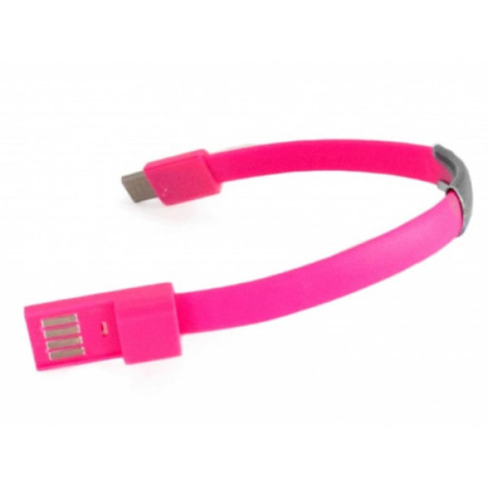 Дата кабель USB 2.0 AM to USB-C 0.18m pink Extradigital (KBU1780)