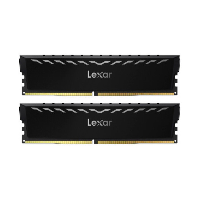 Модуль пам'яті для комп'ютера DDR4 16GB (2x8GB) 3600 MHz THOR Black Lexar (LD4U08G36C18LG-RGD)