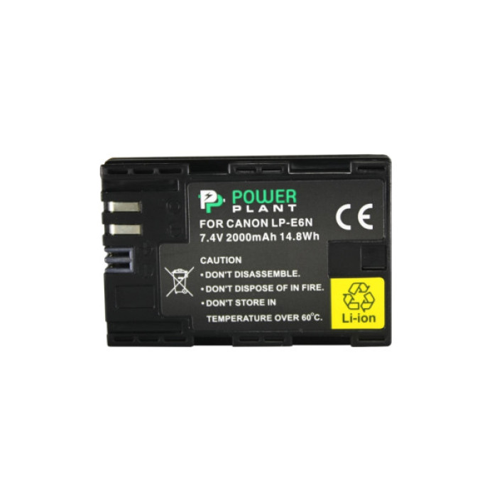 Акумулятор до фото/відео PowerPlant Canon LP-E6N 2000mAh (DV00DV1405)
