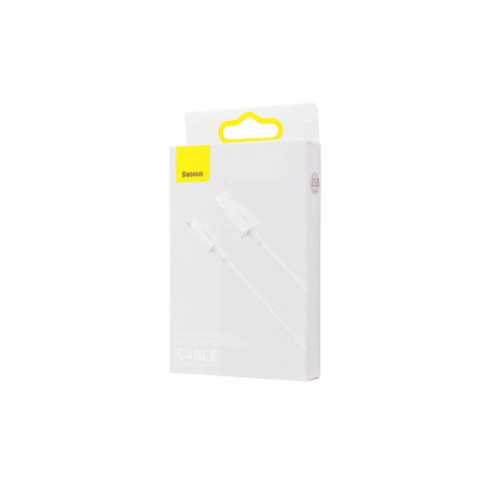 Дата кабель USB 2.0 AM to Lightning 0.25m Superior Fast Charging 2.4A white Baseus (CALYS-02)