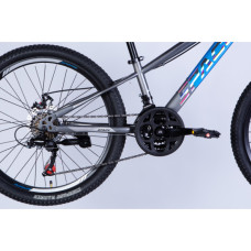 Велосипед Space 24" MARS DD FR рама-11" ST 2026 синьо-сірий (OPS-SP-24-061)