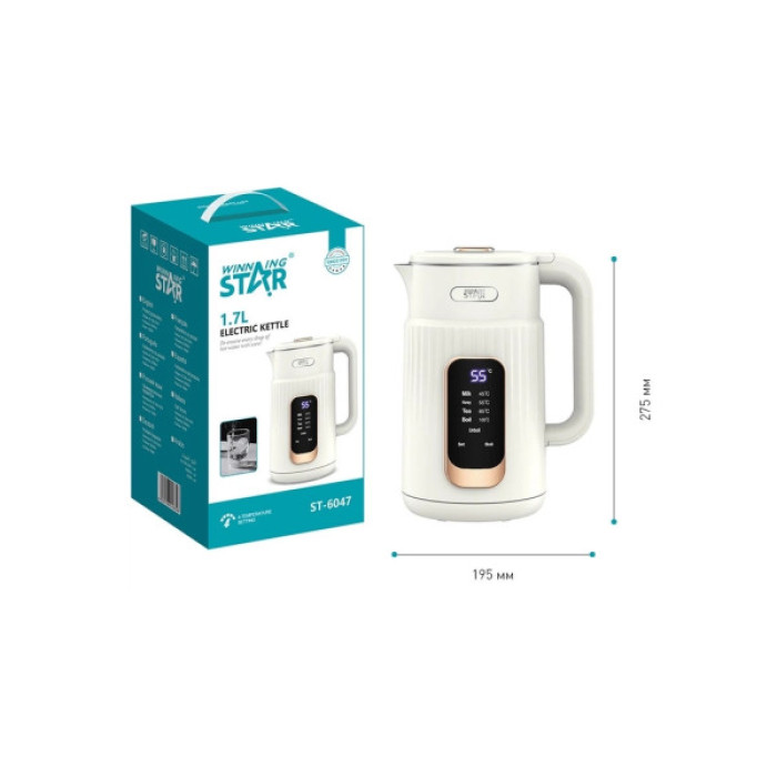 Електрочайник WINNINGSTAR ST-6047 White