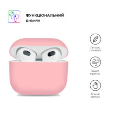 Чохол для навушників Armorstandart Ultrathin Silicone Case для Apple AirPods 3 Pink (ARM60288)