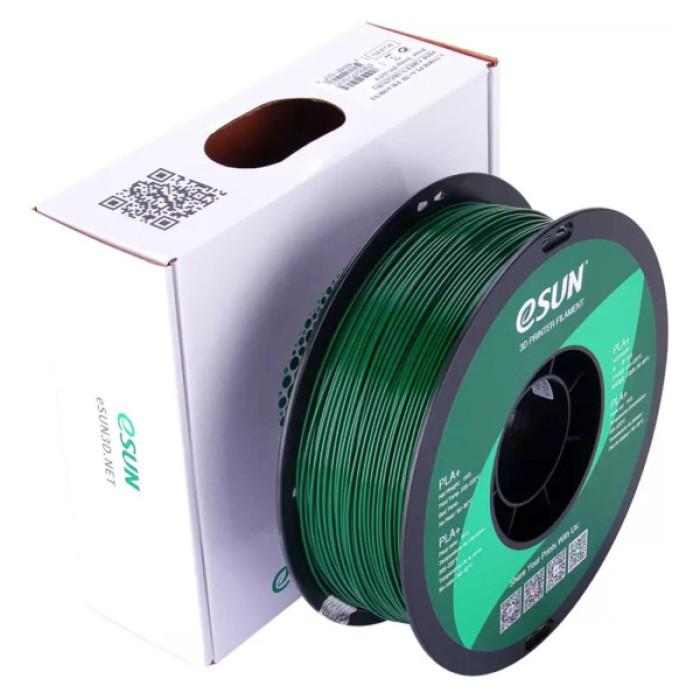 Пластик для 3D-принтера eSUN PLA+ P1.75мм, 1кг, green pine (PLA+P175PG1)