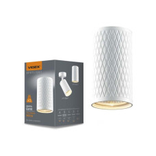 Світильник точковий Videx під лампу GU10 SPF02A накладний біла призма (VL-SPF02A-WP)