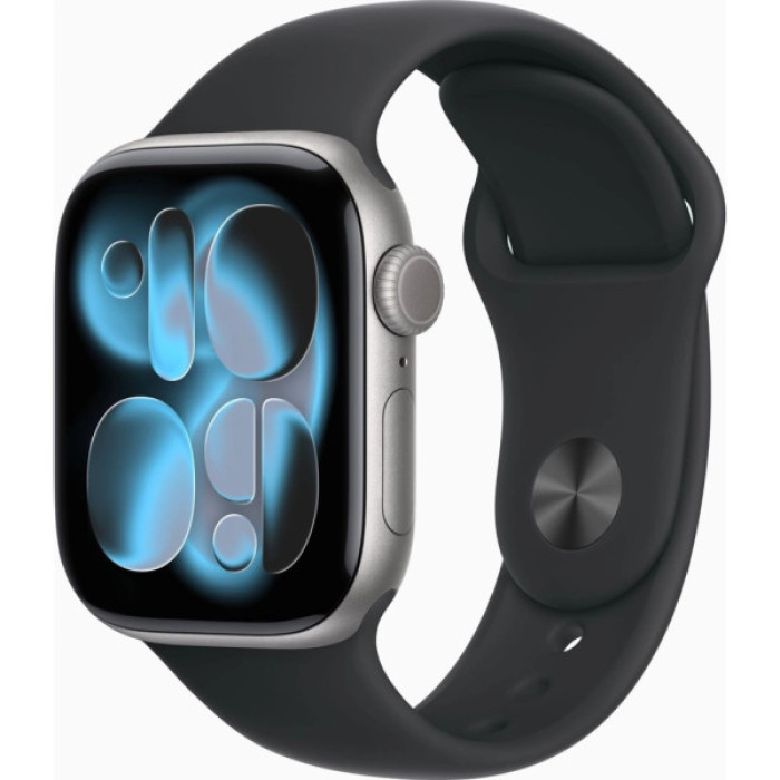 Смарт-годинник Apple Watch Series 11 GPS 42mm Space Grey Aluminium Case with Black Sport Band - S/M (MEQW4RK/A)