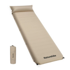 Туристичний килимок Naturehike CNK2450WS020, самонадувний, 200х63х10 см, бежевий (6927595712719)
