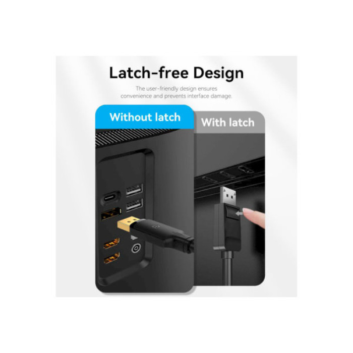 Кабель мультимедійний DisplayPort M to DisplayPort M 5.0m V1.2 4K60Hz Vention (HAKBJ)