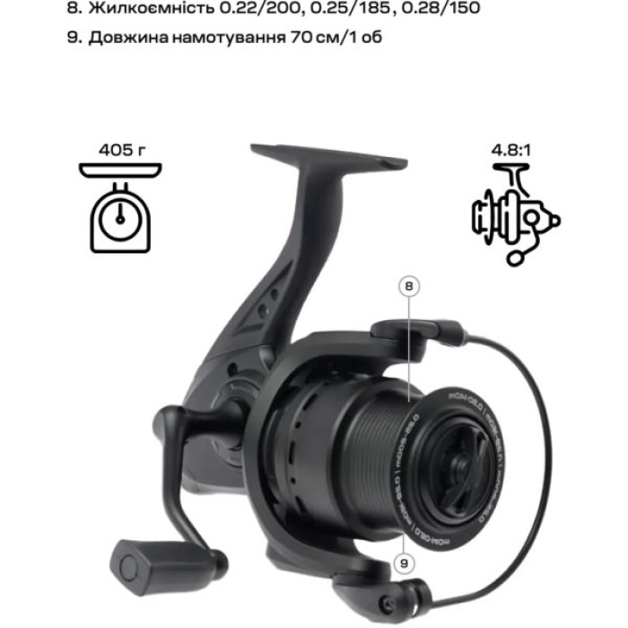 Котушка Brain Champ Feeder 4000 3+1BB 4.81 (1858.80.73)
