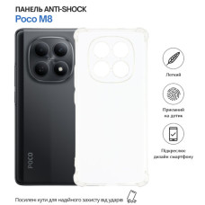 Чохол до мобільного телефона BeCover Anti-Shock Poco M8 Clear (715072)