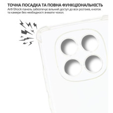 Чохол до мобільного телефона BeCover Anti-Shock Poco M8 Clear (715072)