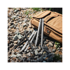 Комплект кілочків Naturehike CNK2300ZP016 20 см сріблясті 8 шт (6976023925030)