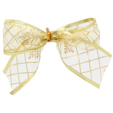Прикраса декоративна Chomik бант органза 4 шт, 10 х 10 см, золотистий (5900779853737_1)