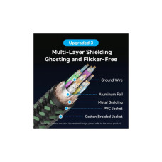 Кабель мультимедійний HDMI M to HDMI micro M 2.1m V2.0 8K 60Hz green Vention (AGKGH)