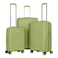Набір валіз 2E Aero (L+M+S), оливково-зелені (2E-SPP-AERO-SET3-MG)