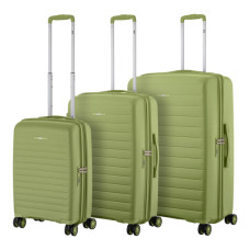 Набір валіз 2E Aero (L+M+S), оливково-зелені (2E-SPP-AERO-SET3-MG)
